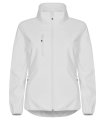 Dames Softshell Jas Clique Classic 0200915 wit